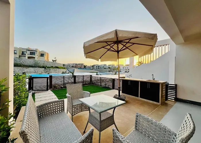 Makadi Heights Luxury 1-br App With Garden & Lagoon View *