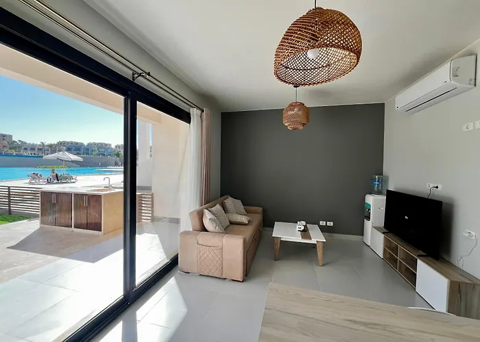 شقة Makadi Heights Luxury 1-br App With Garden & Lagoon View الغردقة
