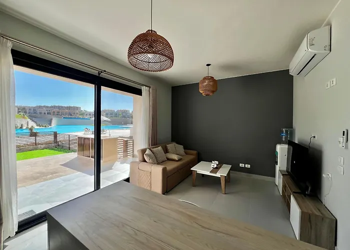 شقة Makadi Heights Luxury 1-br App With Garden & Lagoon View *